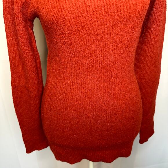 Karl Lagerfeld Cashmere Blend Small Red Turtleneck Sweater Women's Vintage - Picture 3 of 9